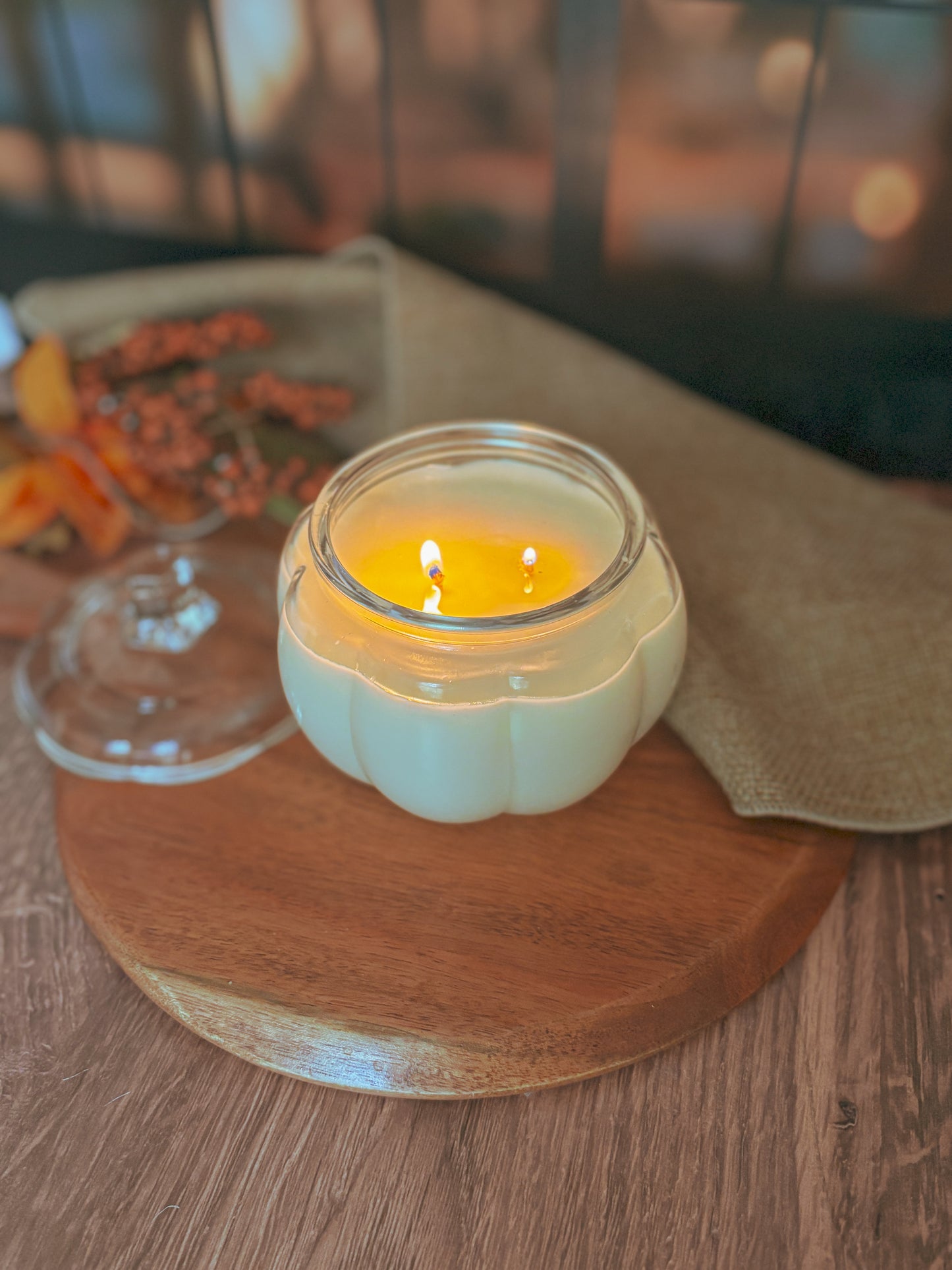 Pumpkin Jar Candle- Large 19oz soy candle