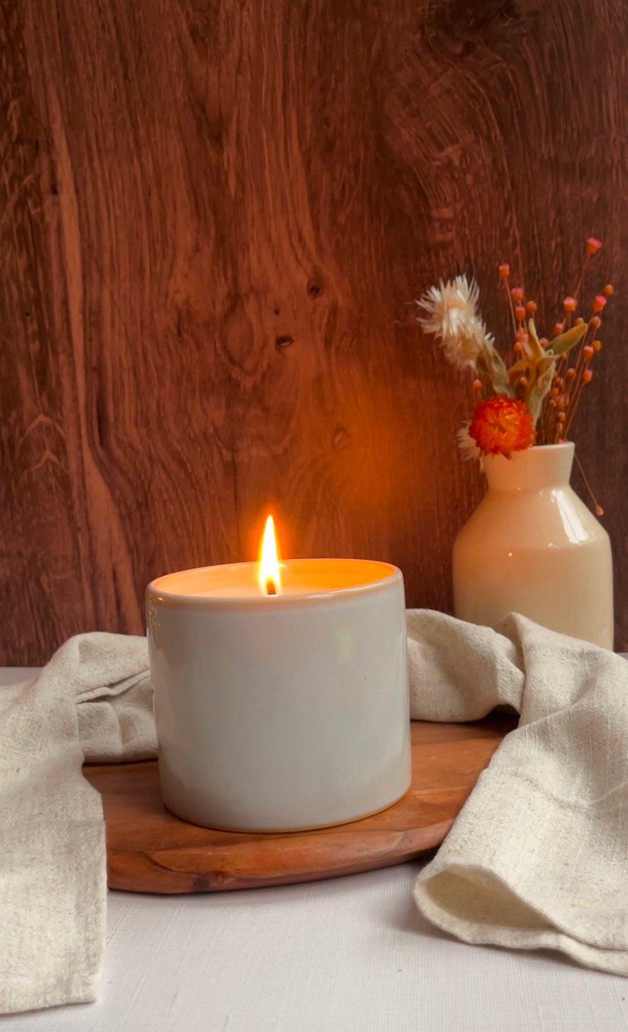 Oak – 10oz Ceramic Jar Candle