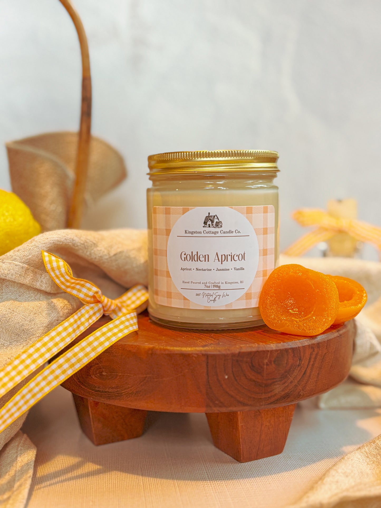 Golden Apricot Candle