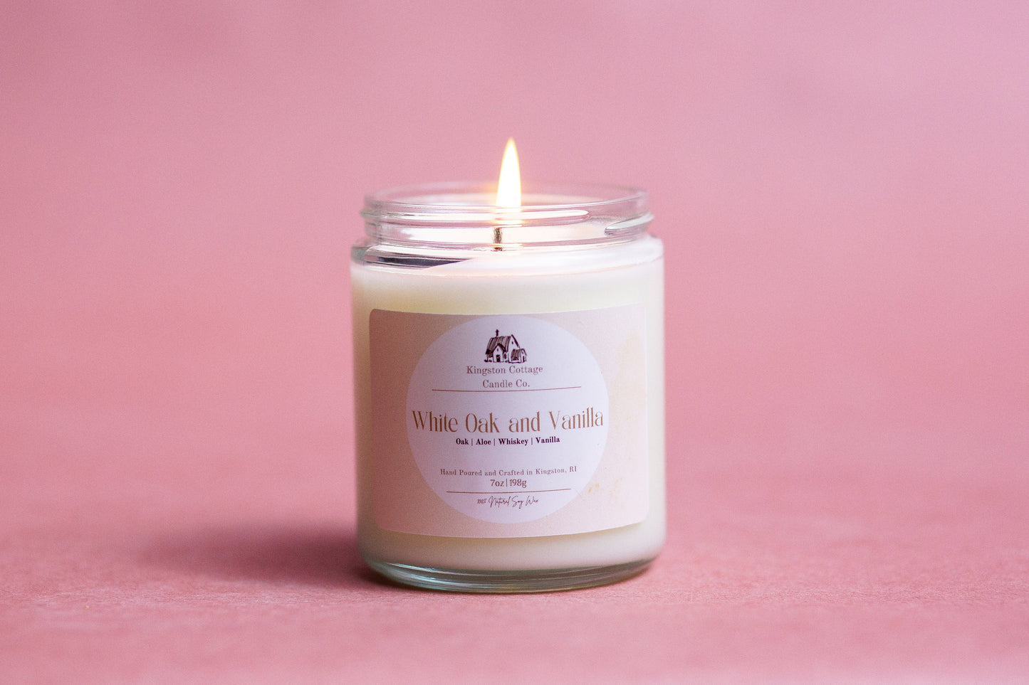 White Oak and Vanilla Candle
