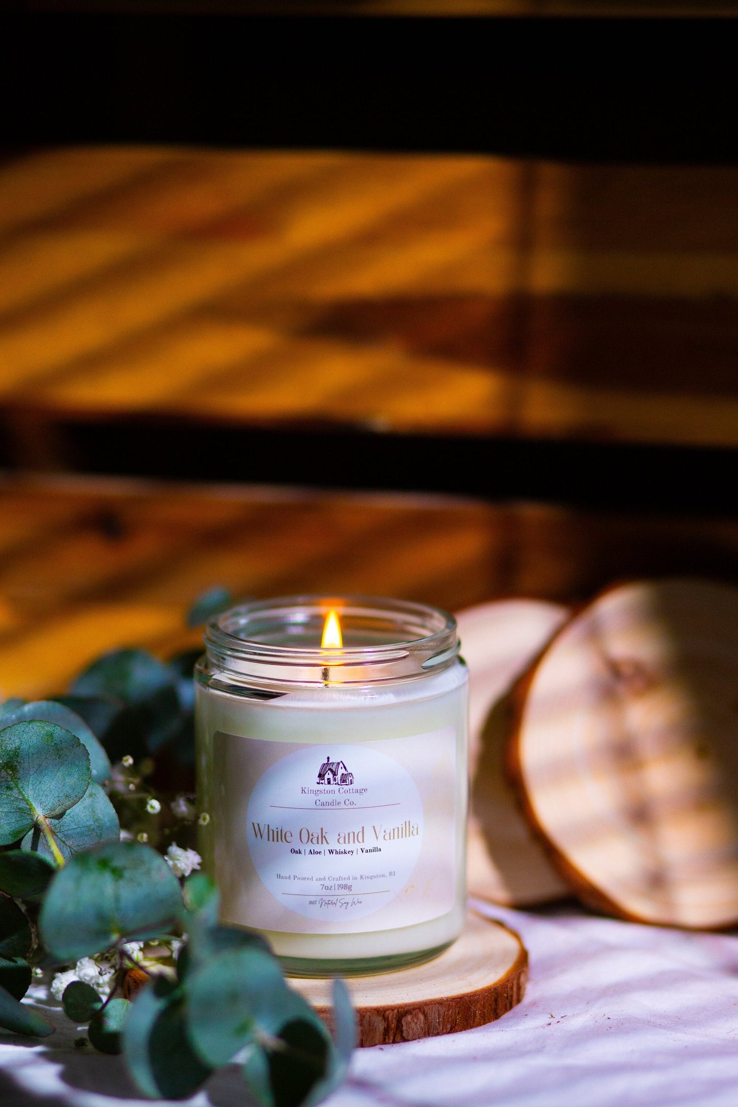 White Oak and Vanilla Candle
