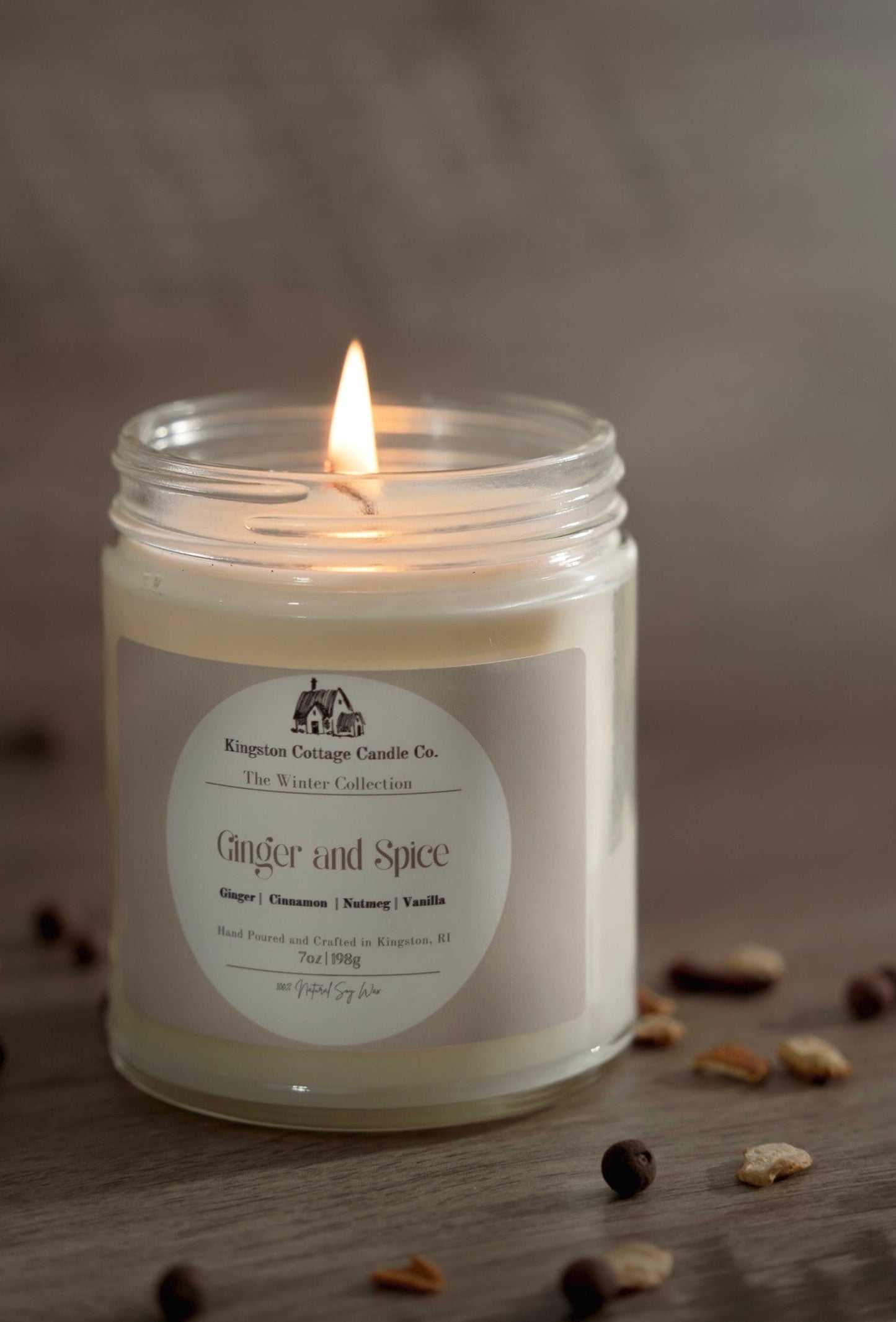 Home for the Holidays Candle - Handmade Scented Soy Candle, Winter, Birthday Gift, Gift For Friend Husband Wife Mom Dad Co-Worker, Christmas