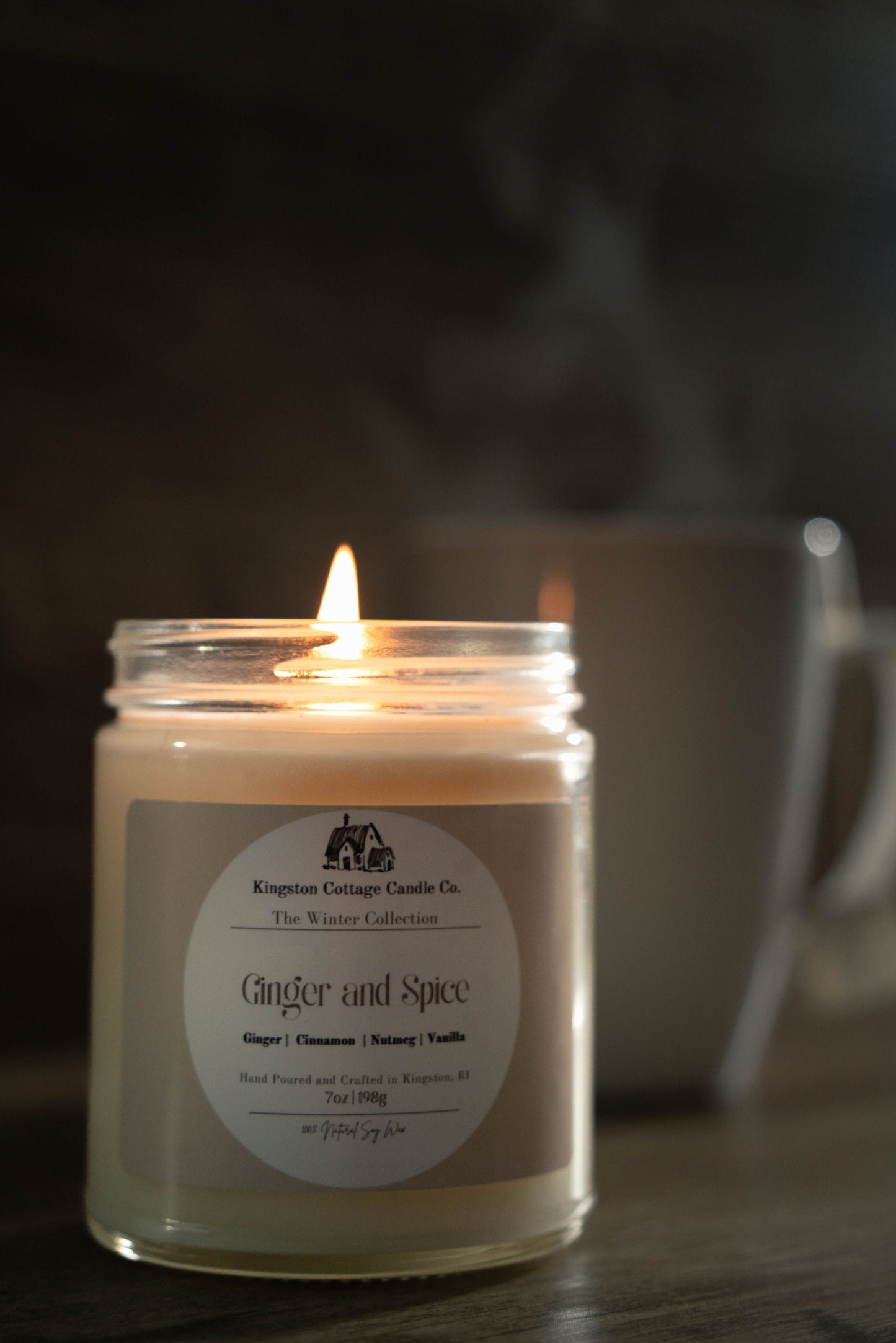 Home for the Holidays Candle - Handmade Scented Soy Candle, Winter, Birthday Gift, Gift For Friend Husband Wife Mom Dad Co-Worker, Christmas
