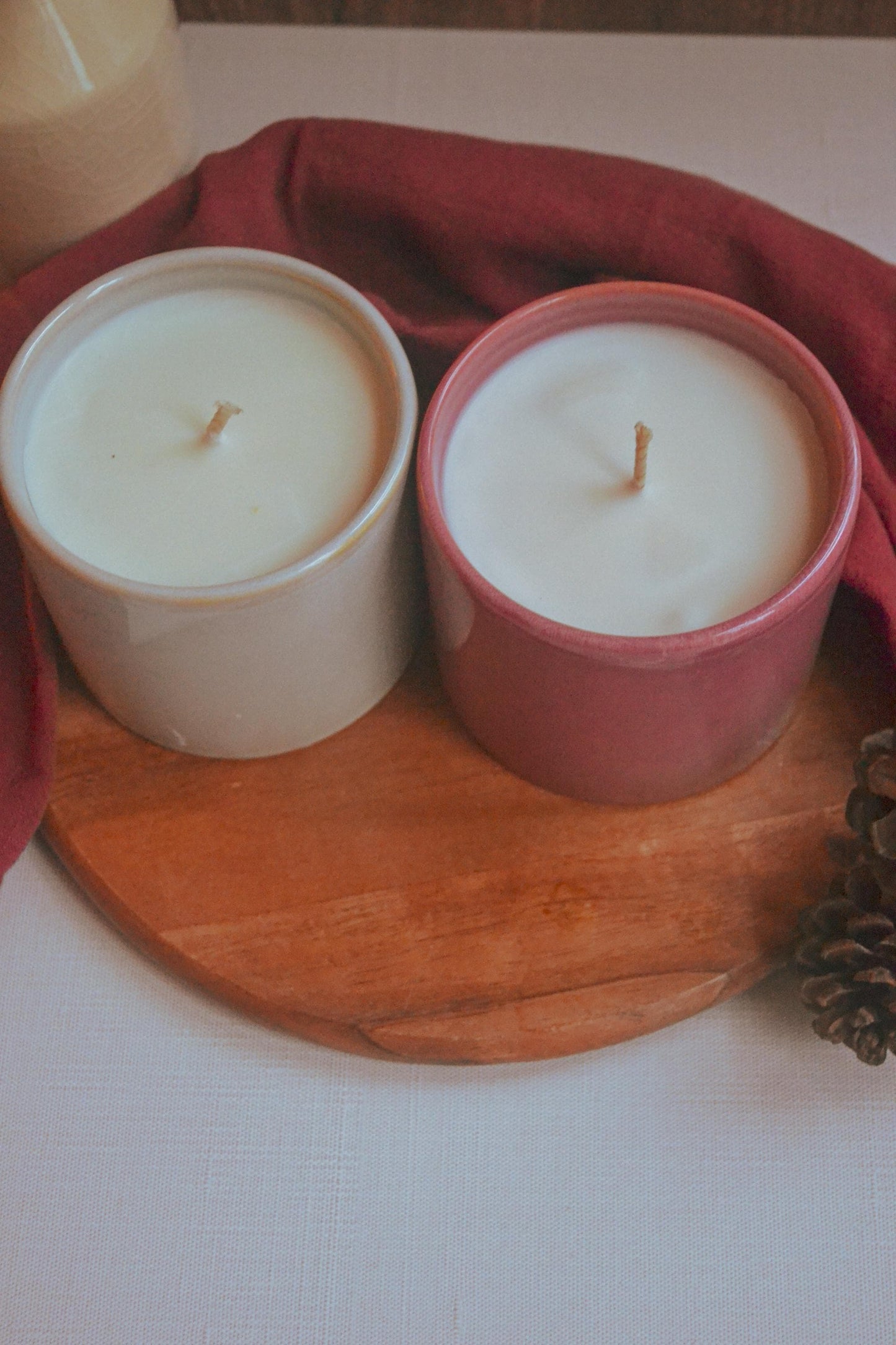 Oak and Honey Candle Set - Handmade Scented Soy Candle, Gift For Friend Mom, Co-Worker, wife, Valentine’s Day, romantic, chocolate, nontoxic