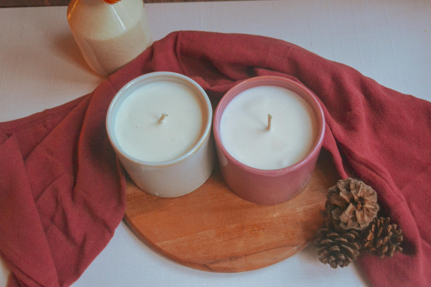 Oak and Honey Candle Set - Handmade Scented Soy Candle, Gift For Friend Mom, Co-Worker, wife, Valentine’s Day, romantic, chocolate, nontoxic