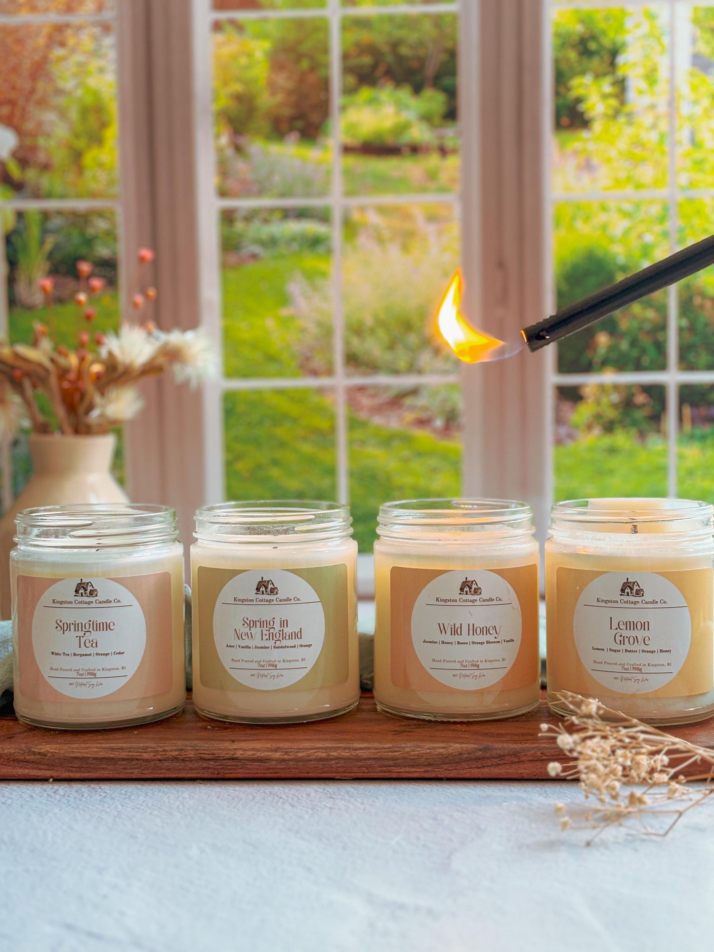 Wild Honey Candle | Honey, Jasmine, and Vanilla Scent | Hand-Poured, Clean-Burning, Non-Toxic Candle for a Cozy Home, gift for Mothers Day