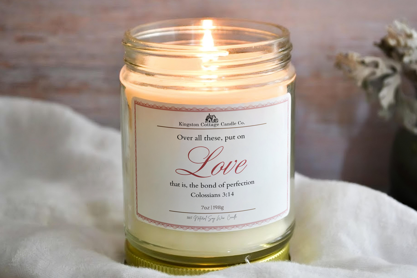 Put On Love – Scripture Candle