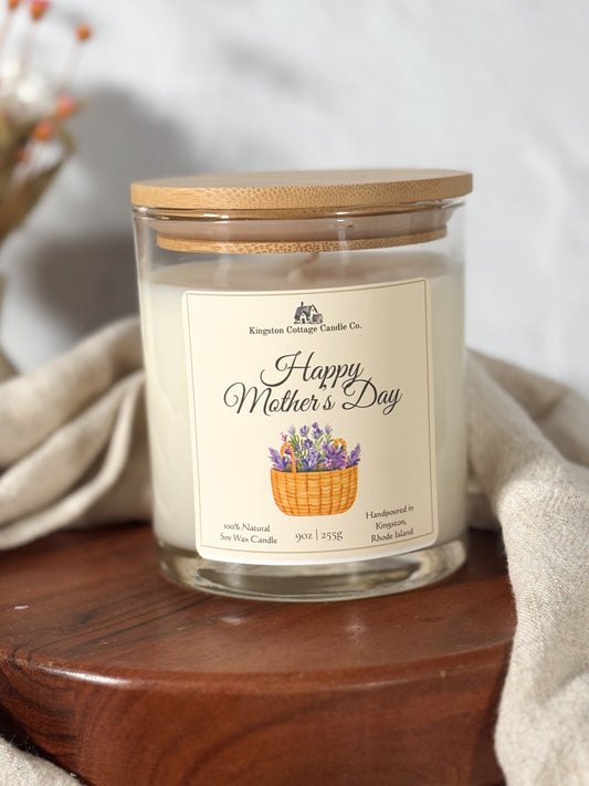 Happy Mother’s Day Flower Basket Candle