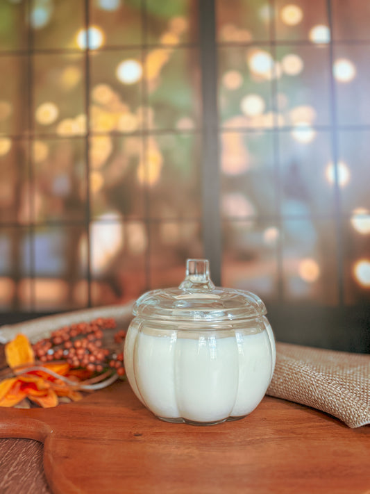 Pumpkin Jar Candle- Large 19oz soy candle
