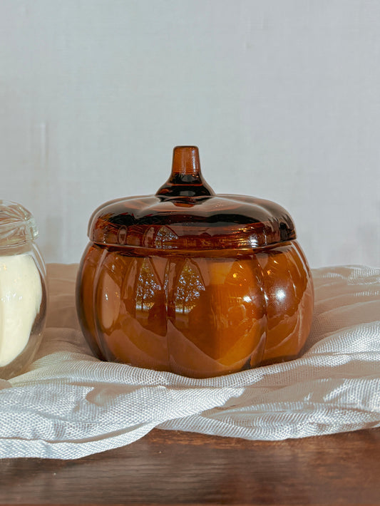 Amber Mini Pumpkin Candle