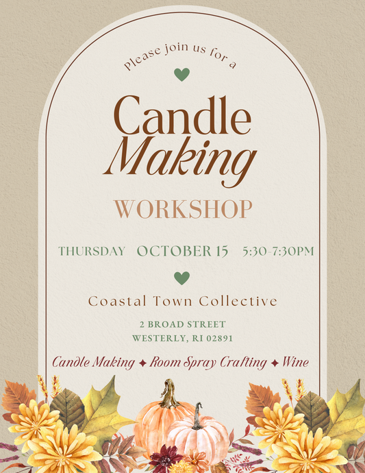 Candle Making Workshop at Coastal Town Collective