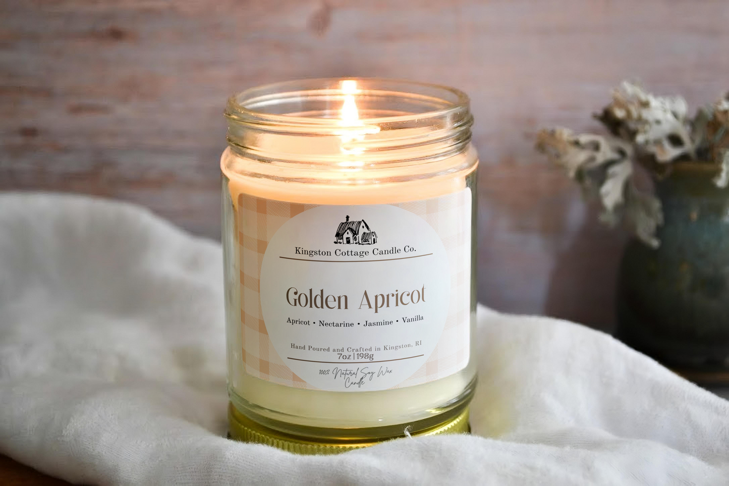 Golden Apricot Candle