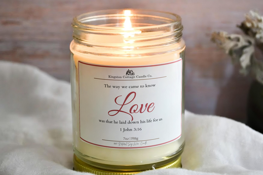 The Way We Came to Know Love – Scripture Candle