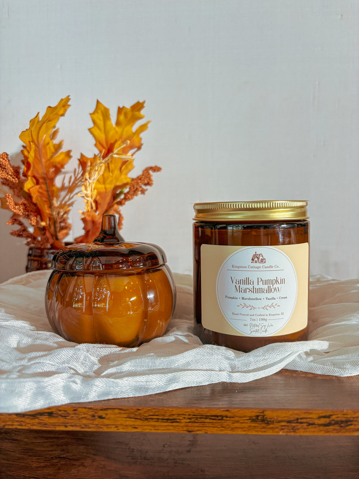 Amber Mini Pumpkin Candle