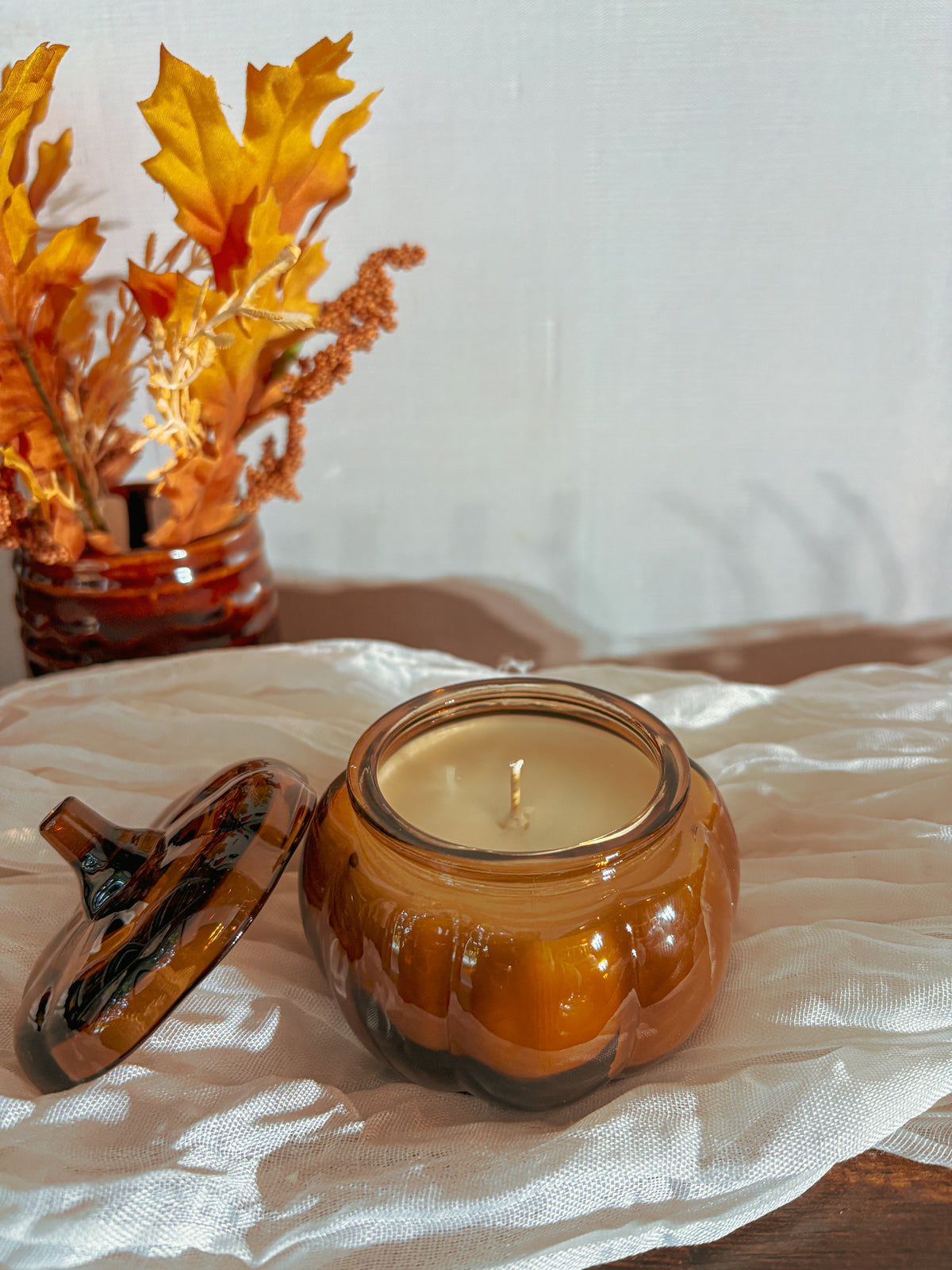 Amber Mini Pumpkin Candle