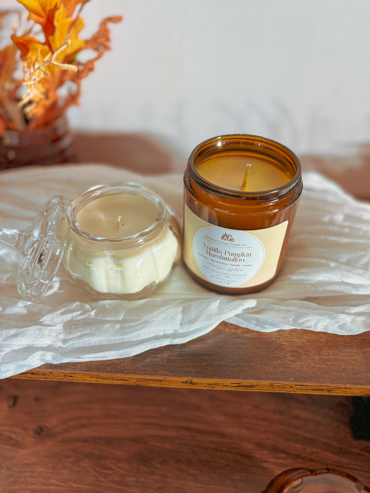 Clear Mini Pumpkin Candle