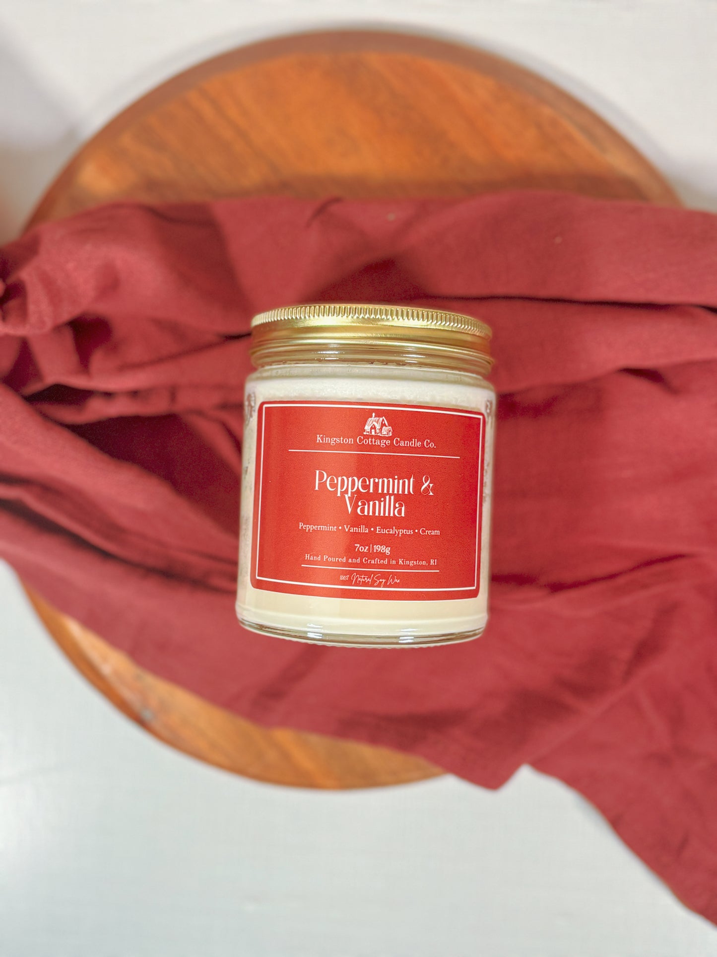 Peppermint and Vanilla Candle