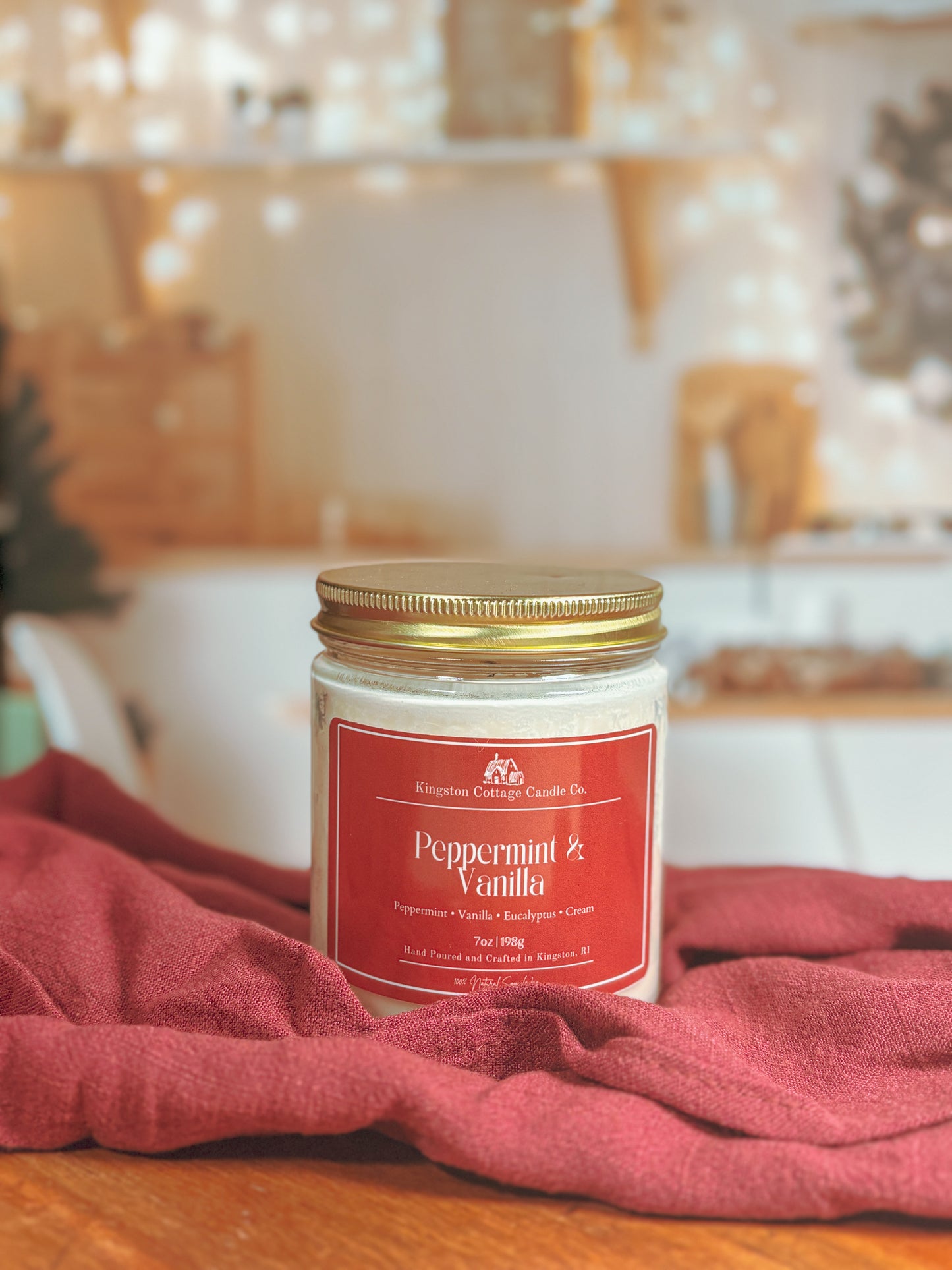 Peppermint and Vanilla Candle