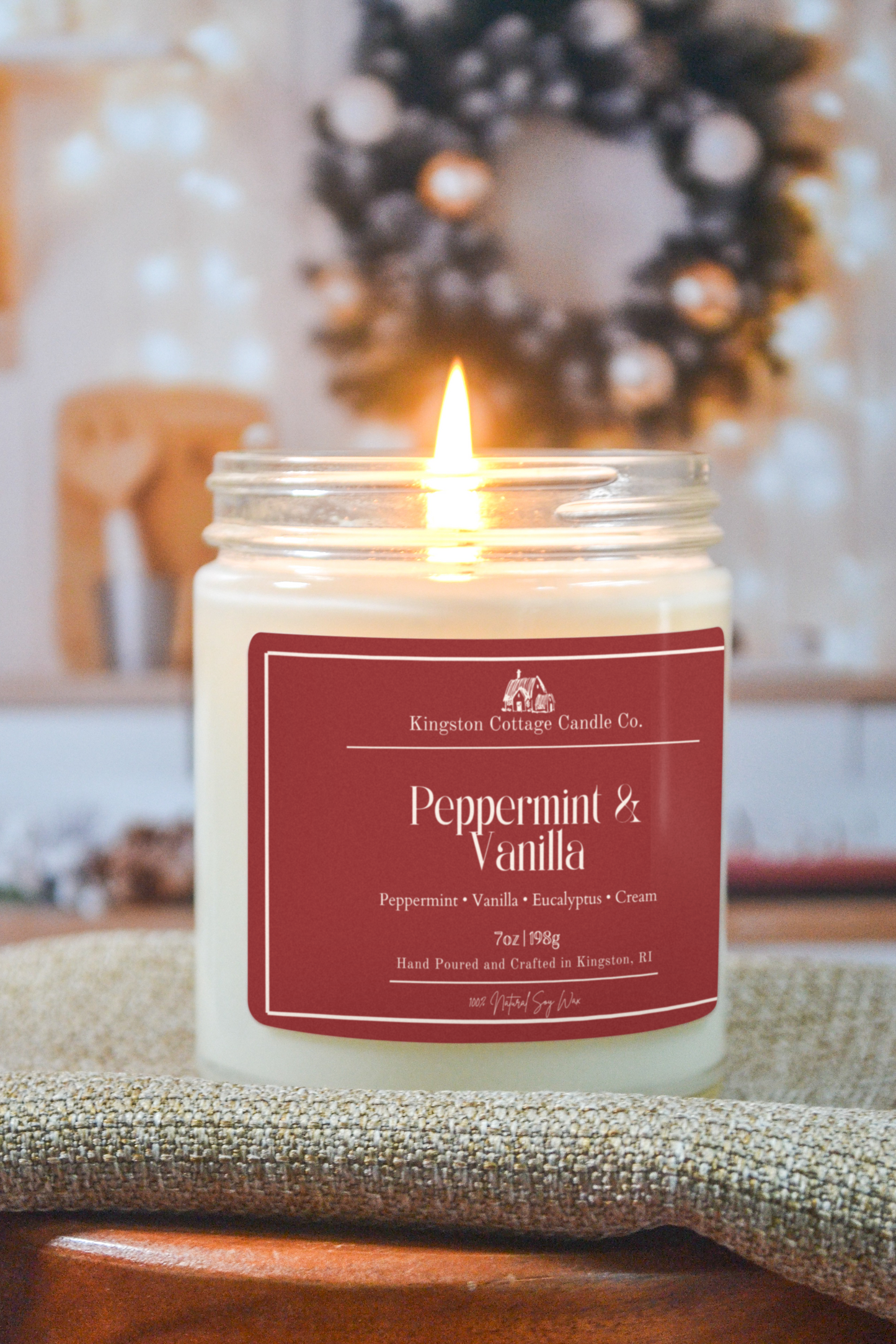 Peppermint and Vanilla Candle