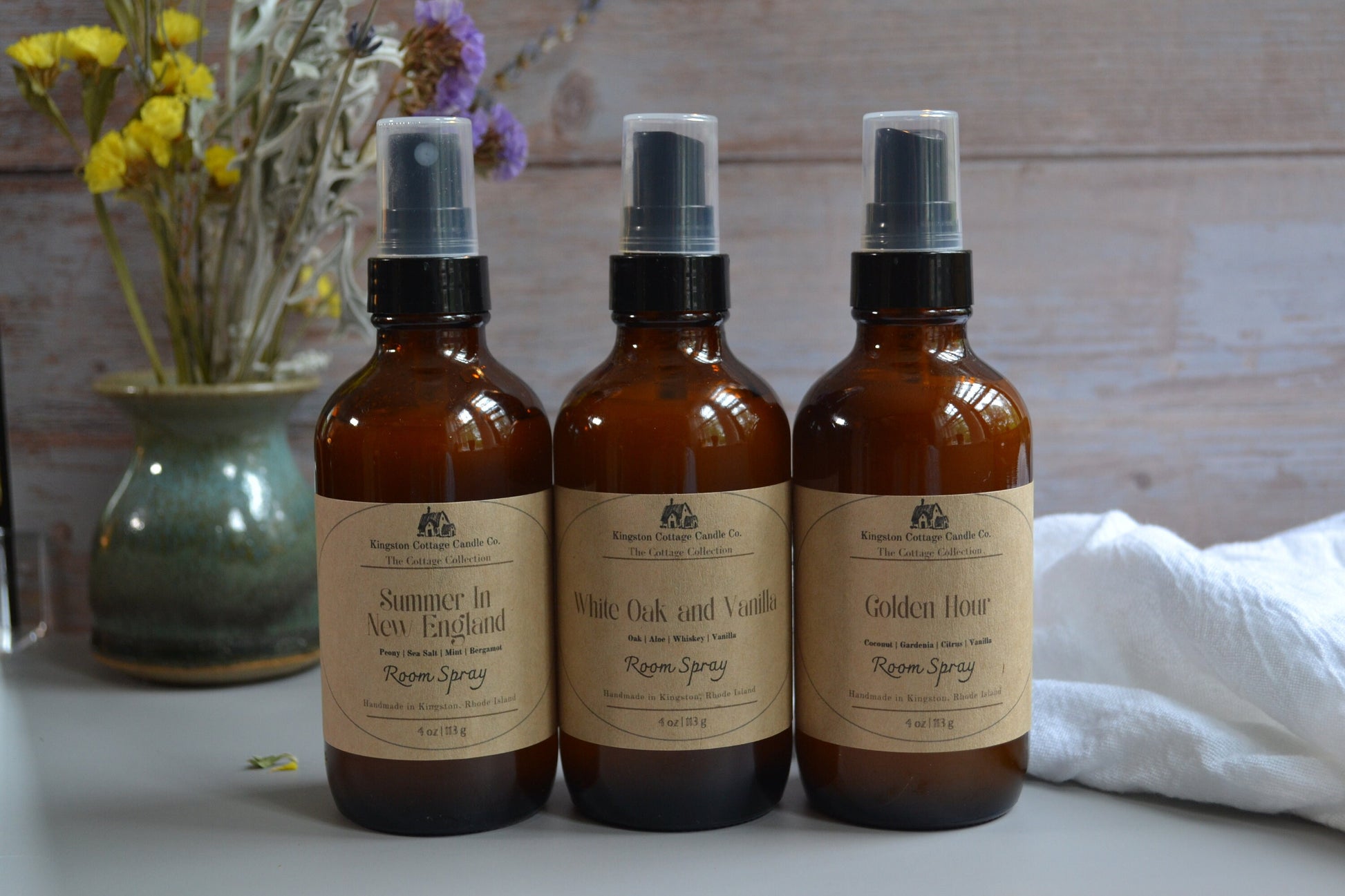 Springtime Tea - Room & Linen Spray | White Tea and Citrus Scent | Non-Toxic, Refreshing Home and Fabric Mist for a Clean, Bright Space