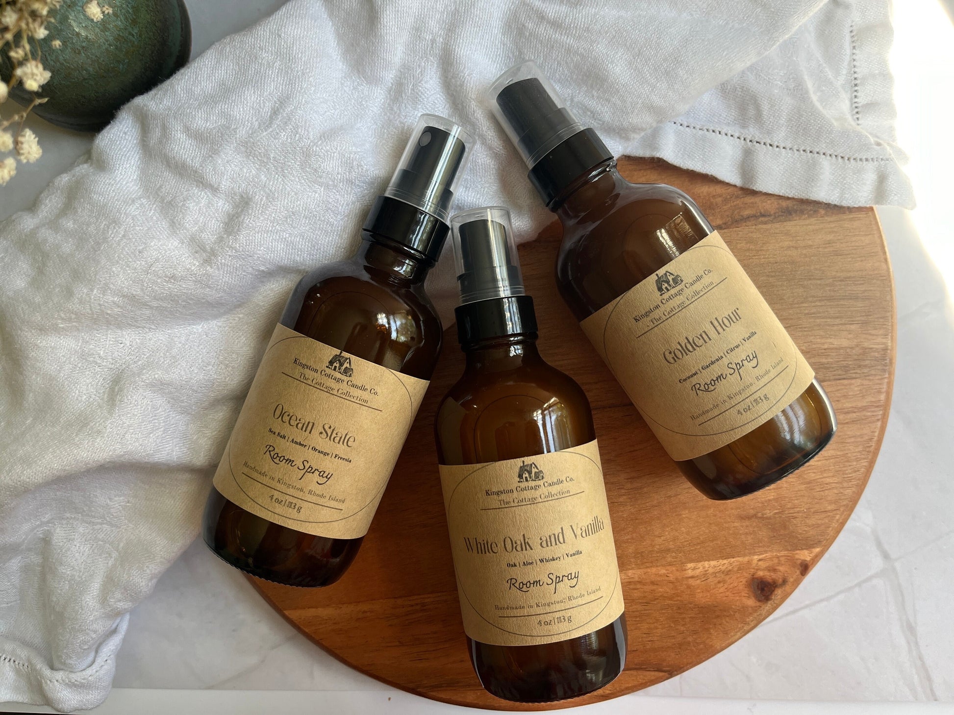 Springtime Tea - Room & Linen Spray | White Tea and Citrus Scent | Non-Toxic, Refreshing Home and Fabric Mist for a Clean, Bright Space