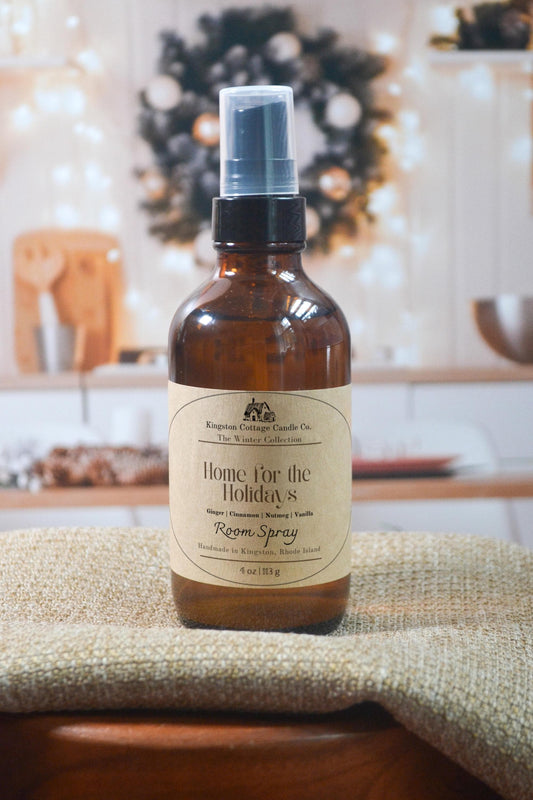 Home for the Holidays Room Spray– Handmade Holiday Scented Freshener, Cozy Winter Aromatherapy, Gift for Friends, Mom, Dad, Co-Worker, Wife