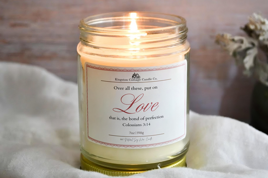 Put On Love – Scripture Candle